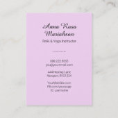 *~* Lotus Moon Energy Healer Yoga Nirvana Reiki Visitekaartje (Achterkant)