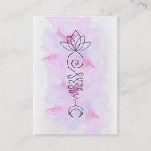 *~* Lotus Moon Energy Healer Yoga Nirvana Reiki Visitekaartje (Voorkant)