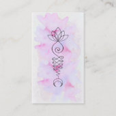 *~* Lotus Moon Energy Healer Yoga Reiki Visitekaartje (Voorkant)