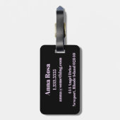 *~* Lotus Moon Sacred Geometry Symbool Bagagelabel (Achterkant verticaal)