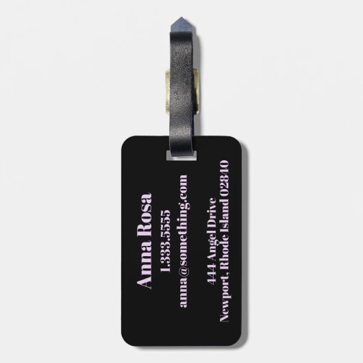 *~* Lotus Moon Sacred Geometry Symbool Bagagelabel (Achterkant verticaal)