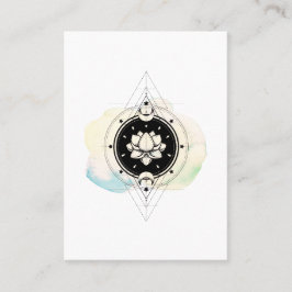 *~* Lotus Moon Stars Sacred Symbool to Nirvana Yog Visitekaartje