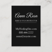 *~* Lotus Moon Stars Sacred Symbool to Nirvana Yog Visitekaartje (Achterkant)