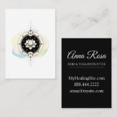 *~* Lotus Moon Stars Sacred Symbool to Nirvana Yog Visitekaartje (Voorkant / Achterkant)