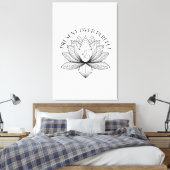 Lotus Mother Child Present Mantra Art Canvas Afdruk (Insitu (Slaapkamer))