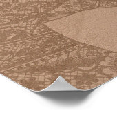 Lotus Mudra Mehndi klein poster (Hoek)