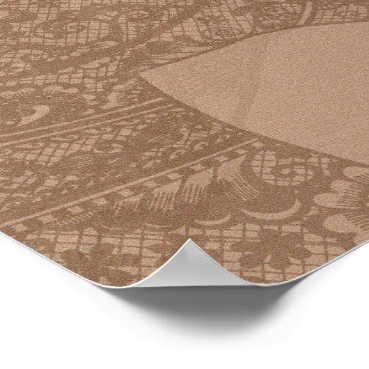 Lotus Mudra Mehndi klein poster (Hoek)