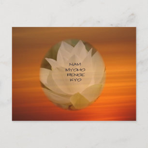 Lotus "Nam Myoho Renge Kyo" Briefkaart van het SGI