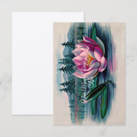 Lotus Nam Myoho Renge Kyo Buddhist Kaart (Voorkant / Achterkant)