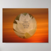 Lotus "Nam Myoho Renge" Kyo Poster (Voorkant)