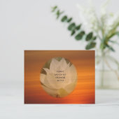Lotus "Nam Myoho Renge Kyo" SGI Boeddhistisch Brie Briefkaart (Staand voorkant)