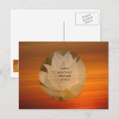 Lotus "Nam Myoho Renge Kyo" SGI Boeddhistisch Brie Briefkaart (Voorkant / Achterkant)