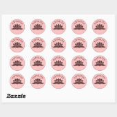 Lotus Namaste Ronde Sticker (Vel)