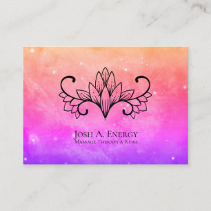 *~* Lotus Nebula Galaxy Universe Pink Lavender Visitekaartje