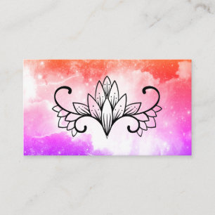 *~* Lotus Nebula Universe Pink Paars Galaxy Visitekaartje