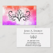 *~* Lotus Nebula Universe Pink Paars Galaxy Visitekaartje (Voorkant / Achterkant)