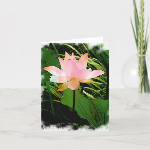 Lotus Notecard Bedankkaart