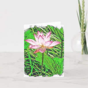 Lotus Notecard Bedankkaart