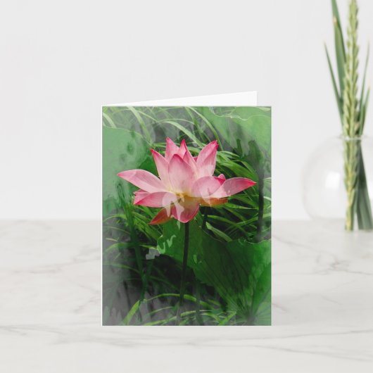 Lotus Notecard Bedankkaart (Voorkant)