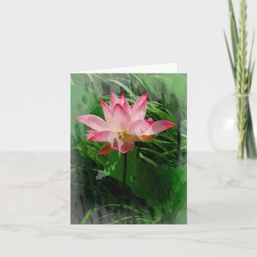 Lotus Notecard Bedankkaart (Voorkant)