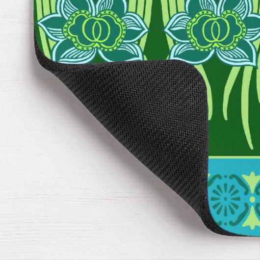 LOTUS NOUVEAU BLAUW GROENE SCHERM MUISMAT (Hoek)