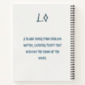 Lotus of the Oceans Notebook Notitieboek (Achterkant)