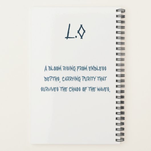 Lotus of the Oceans Planner (Achterkant)
