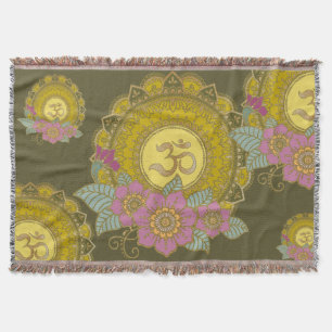 Lotus of the OM - Sierkussen Deken