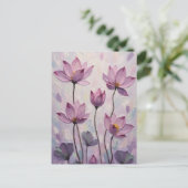 Lotus – Oil Painting Feestdagenkaart (Staand voorkant)