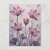 Lotus – Oil Painting Feestdagenkaart (Voorkant)