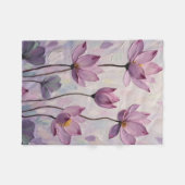 Lotus – Oil Painting Fleece Deken (Voorkant (Horizontaal))