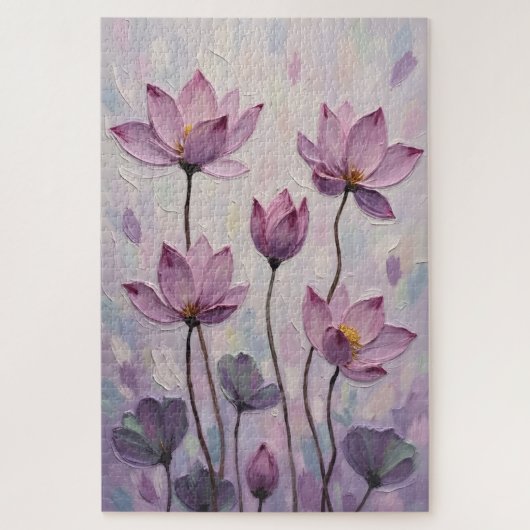 Lotus – Oil Painting Legpuzzel (Verticaal)