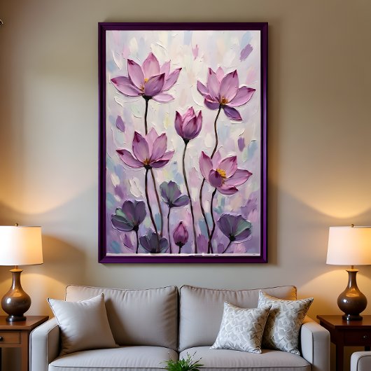 Lotus – Oil Painting Perfect Poster