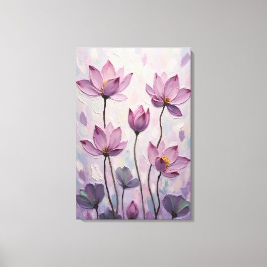 Lotus – Olie Schilderij Canvas Afdruk (Voorkant)