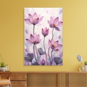 Lotus – Olie Schilderij Canvas Afdruk (Insitu (Woonkamer))