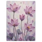 Lotus – Olie Schilderij Klembord (Achterkant)