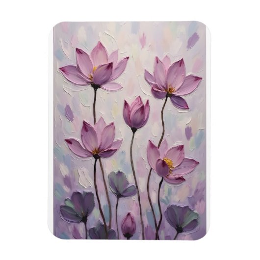 Lotus – Olie Schilderij Magneet (Verticaal)