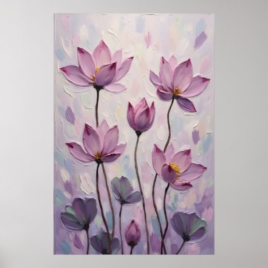 Lotus – Olie Schilderij Poster (Voorkant)
