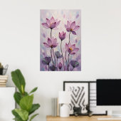 Lotus – Olie Schilderij Poster (Thuiskantoor)