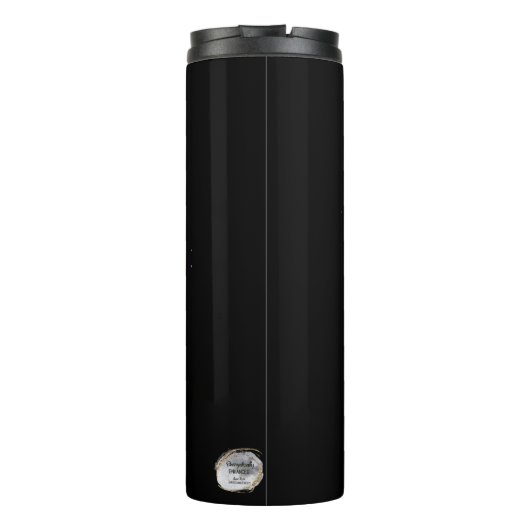 *~* Lotus OM AUM Symbol Waterverf Mandala Thermosbeker (Achterkant)