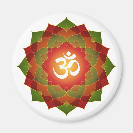 Lotus Om Design Magneet (Voorkant)