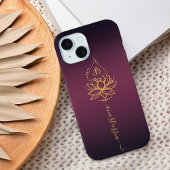 Lotus & OM – gepersonaliseerde naam minimalist Case-Mate iPhone Case