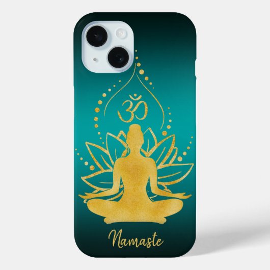 Lotus & OM – gepersonaliseerde naam minimalist Case-Mate iPhone Case (Achterkant)