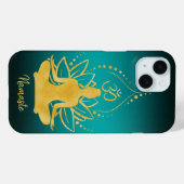 Lotus & OM – gepersonaliseerde naam minimalist Case-Mate iPhone Case (Achterkant (horizontaal))