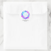 *~* Lotus OM Mandala Spiritueel Aum Symbool Bloem Ronde Sticker (Tas)