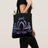 Lotus Om Paars Tote Bag (Dichtbij)