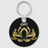 Lotus Om Yellow Sleutelhanger (Achterkant)