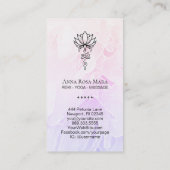 *~* Lotus Ombre Nirvana Sacred Geometry Visitekaartje (Achterkant)