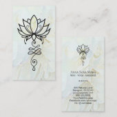 *~* Lotus Ombre Reiki Nirvana Sacred Geometry Visitekaartje (Voorkant / Achterkant)