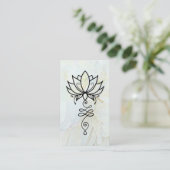 *~* Lotus Ombre Reiki Nirvana Sacred Geometry Visitekaartje (Staand voorkant)